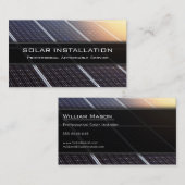 パネ太陽のルの設置 – 名刺 (正面/裏面)
