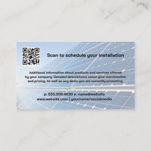 パネ太陽のルロゴ |技術者 |エネルギー 名刺 (裏面)