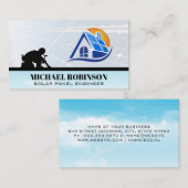 パネ太陽のルロゴ | Roof Worker技術者 名刺 (正面/裏面)