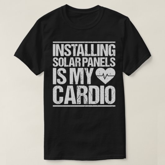 パネ太陽のル再生可能エネルギーDioインスト太陽のーラー Tシャツ (デザイン正面)