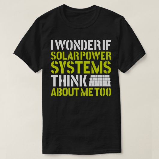 パネ太陽のル再生可能エネル疑問に思ギーIもし In Tシャツ (デザイン正面)