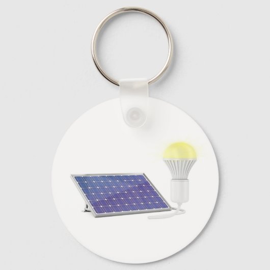 パネ太陽のル及び電球 キーホルダー (正面)