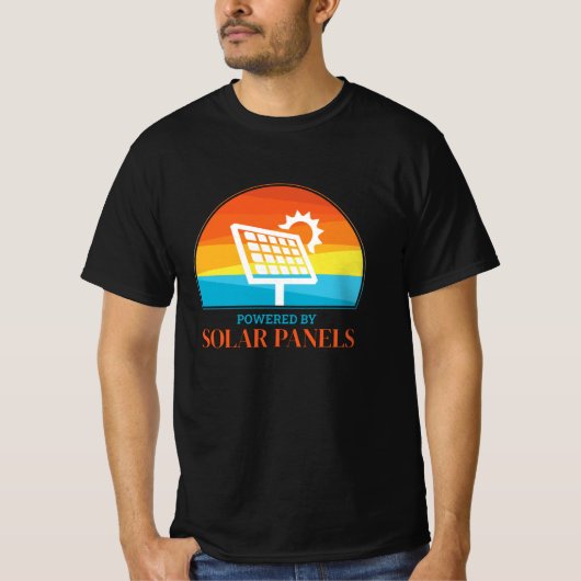 パネ太陽のル太陽光発電 Tシャツ (正面)