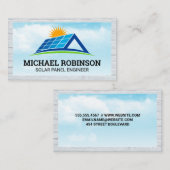 パネ太陽のル屋根 | 空と太陽 名刺 (正面/裏面)