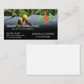 パネ太陽のル技術 | 技術者の派遣 名刺 (正面/裏面)