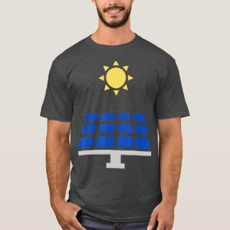 パネ太陽のル緑のエネルギー太陽の電力再生可能エネルギー Tシャツ