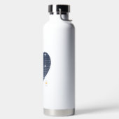 パネ太陽のル電源ハート ウォーターボトル (左面)