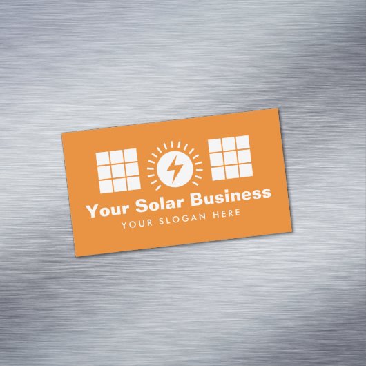 パネ太陽のル・インストーラ・ビジネス・カード・マグネット マグネット名刺 (インサイチュ)