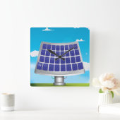 パネ太陽のル スクエア壁時計 (ホーム)