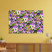 パネ数々のシーを包んだキャンバス キャンバスプリント (インサイチュ (リビング))