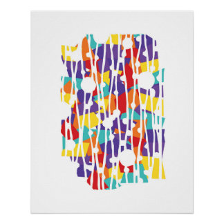 パネ鮮やかル：走The Race Geometric ポスター