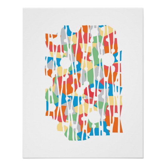 パネ鮮やかル： Najavo Southwest Geometric ポスター (正面)