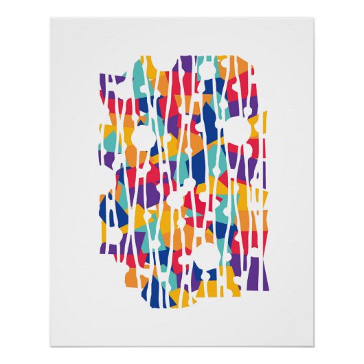 パネ鮮やかル： Team Spirit Geometric ポスター (正面)