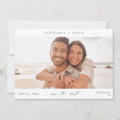 パノエレガントラミッモダンク写真の保存日 招待状 (正面)