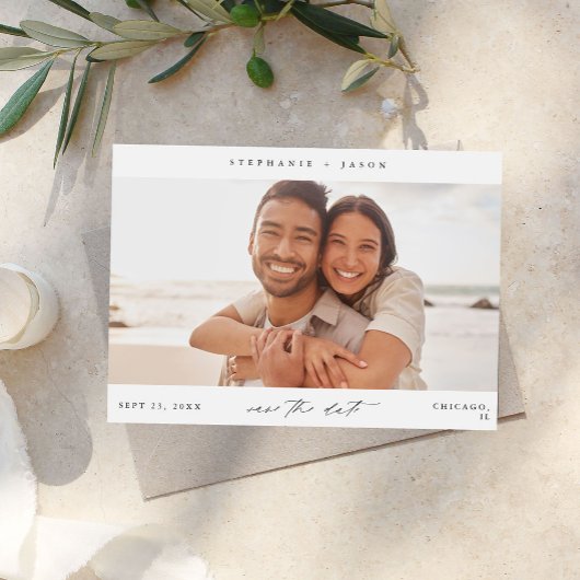 パノエレガントラミッモダンク写真の保存日 招待状