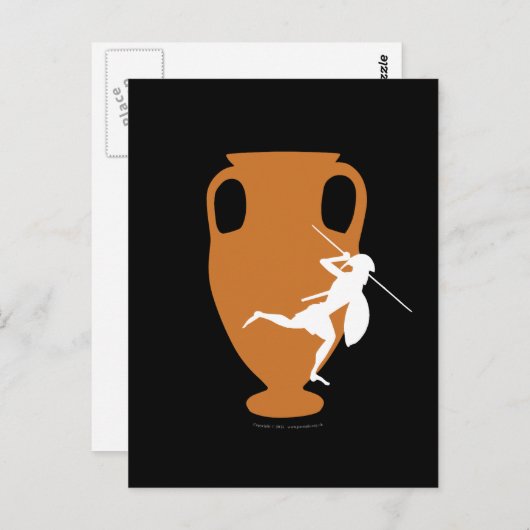 パノプライのオレンジと白のロゴ ポストカード (正面/裏面)