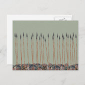 パノプライ – ギリシャのホプライトスピアーズのフィールド ポストカード (正面/裏面)