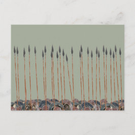 パノプライ – ギリシャのホプライトスピアーズのフィールド ポストカード