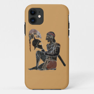 パノプライ-古代ギリシャのホプライト兵、座る iPhone 11 ケース