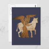 パノプライ – 牛とギリシャの女神ナイキ ポストカード (正面/裏面)