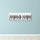 パノプライ – 移動に古代ギリシャのホップライト キャンバスプリント (インサイチュ (ウッドフロア))