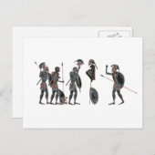 パノプリ - 古代ギリシャのホプライトの祝祭 ポストカード (正面/裏面)