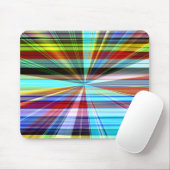 パノラストライプノラマエフェクトで交差した色 マウスパッド (マウス)