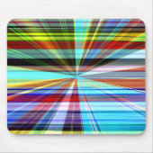 パノラストライプノラマエフェクトで交差した色 マウスパッド (正面)