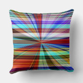 パノラストライプマ効果で交差する色の色の付いた色 クッション (裏面)