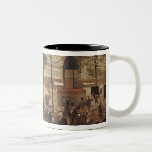 パノラマのための勉強 ツートーンマグカップ (右)