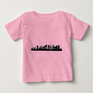 パノラマのニューヨークシティ ベビーTシャツ