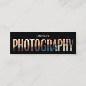 パノラマの風景フォトグラファー スキニー名刺 (正面)