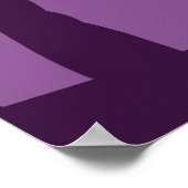 パノラマの風景:手のひら付きの夕日。 ポスター (角)