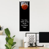 パノラマやる気を起こさせる引用文バスケットボールのポスター ポスター (ホームオフィス)