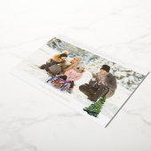 パノラマシックH写真 – クリスマスツリー 箔招待状 (回転した状態)