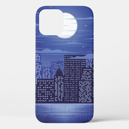パノラマシティオブライトイラストレーション抽象芸術アルキ Case-Mate iPhoneケース (裏面)