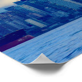 パノラマスカイラインバンクーバーブリティッシュコロンビア写真 ポスター (角)