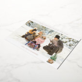 パノラマチック シック H フォト - 冬の木 箔招待状 (回転した状態)