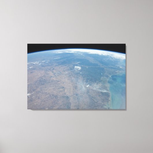 パノラマテキサス州とメキシコ湾 キャンバスプリント (正面)