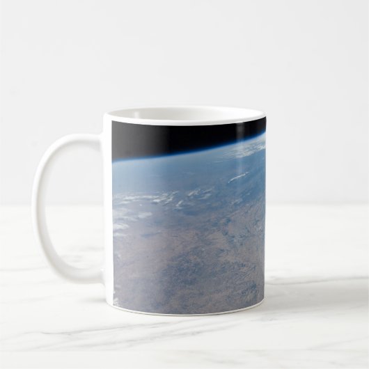 パノラマテキサス州とメキシコ湾 コーヒーマグカップ (左)