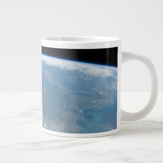 パノラマテキサス州とメキシコ湾 ジャンボコーヒーマグカップ (右)