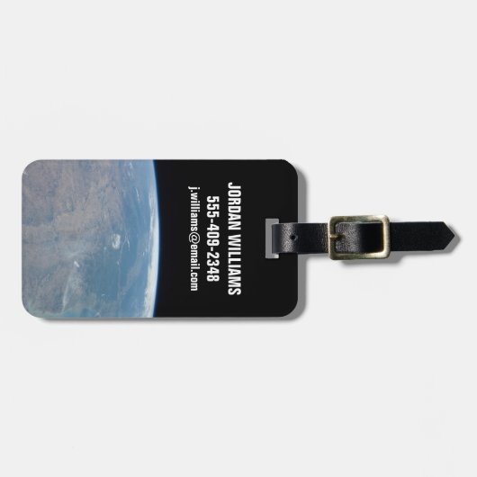 パノラマテキサス州とメキシコ湾 ラゲッジタグ (正面横)