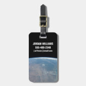 パノラマテキサス州とメキシコ湾 ラゲッジタグ (正面縦)