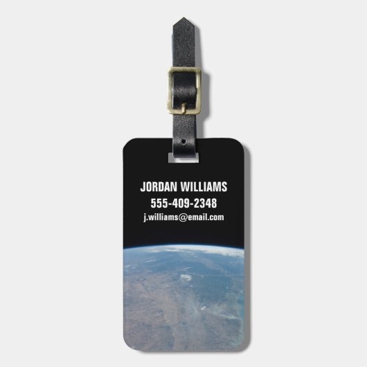 パノラマテキサス州とメキシコ湾 ラゲッジタグ (正面縦)