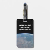 パノラマテキサス州とメキシコ湾 ラゲッジタグ (裏面縦)