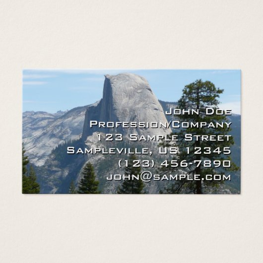 パノラマトレイルIからのハーフドーム (正面)