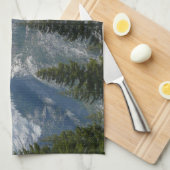 パノラマトレイルIからのハーフドーム キッチンタオル (四つ折り)