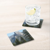 パノラマトレイルIからのハーフドーム スクエアペーパーコースター (インサイチュ)