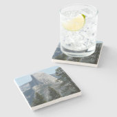 パノラマトレイルIからのハーフドーム ストーンコースター (横)