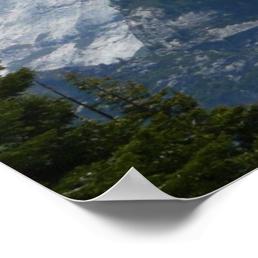 パノラマトレイルIからのハーフドーム ポスター (角)